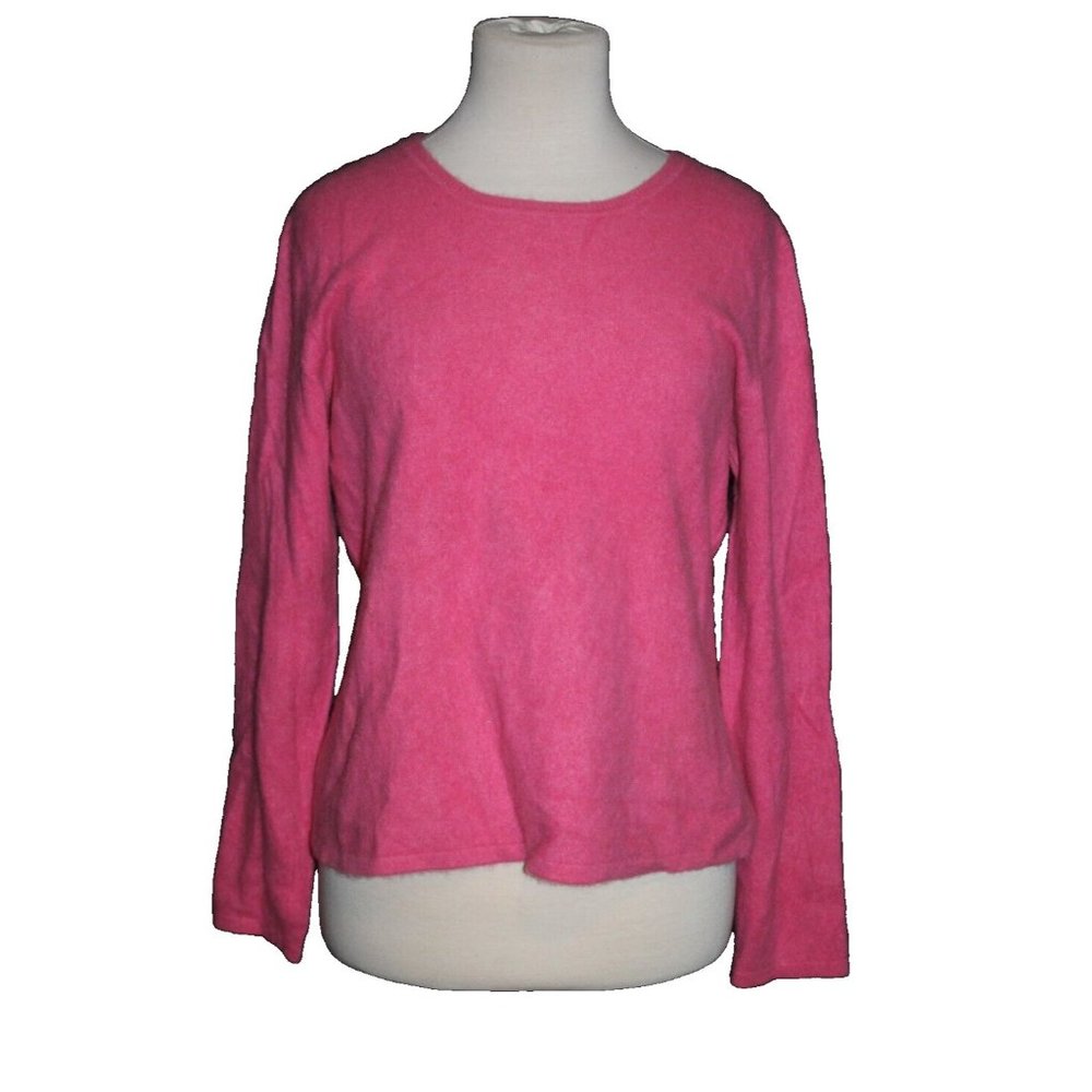 LXRI Women’s Sweater Cashmere Hot Pink Size X-Large XL